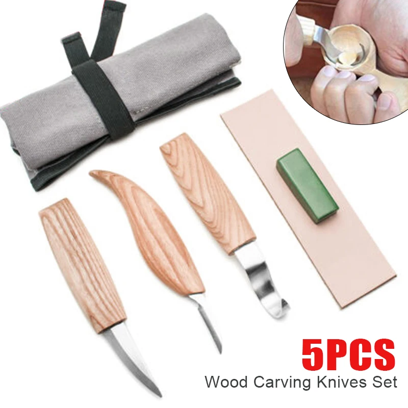 Набор ложек из дерева и углеродистой стали 5 шт./компл. | Инструменты