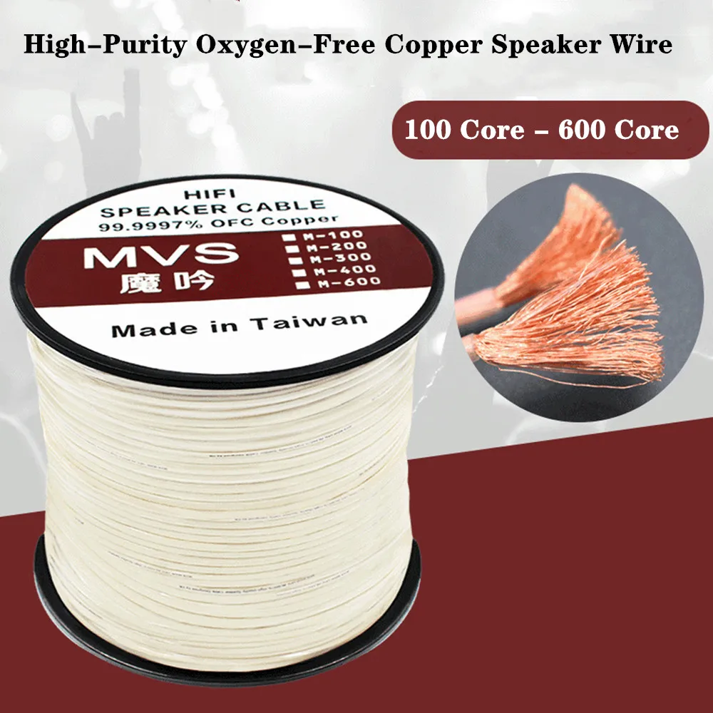 

10M Hifi Speaker Wire Audio Cable For Power Cables Amplifier TV Connection Wire Home Theater Surround Cable The Car Cable