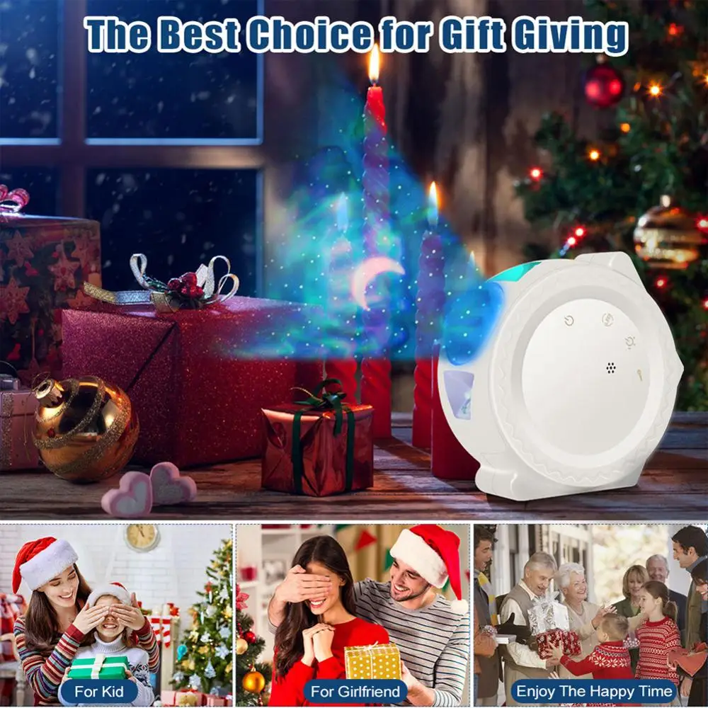 Звездное небо проектор светильник светодиодный туманность облако Ночной