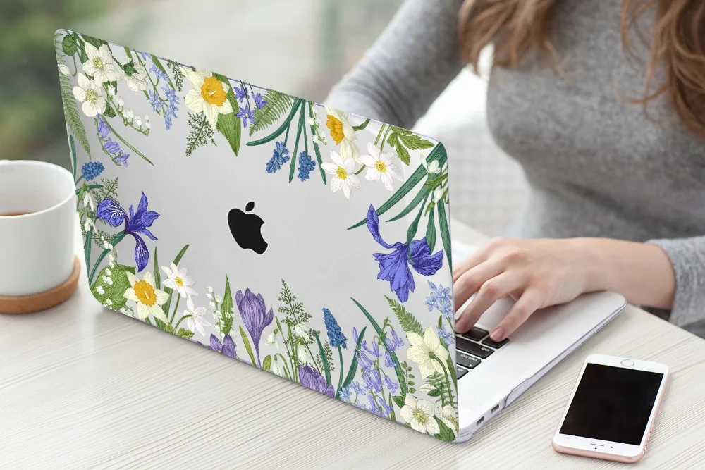 Жесткий чехол Crazy Design с цветочным рисунком жирафа для Macbook Air 13 A1932 Pro 13 Touch Bar A2159 16 дюймов чехол для ноутбука A2141