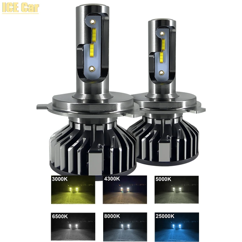 Светодиодный ная Автомобильная фара H4 110W 16000LM H7 Canbus 55W 20000lm 6500K автостайлинг