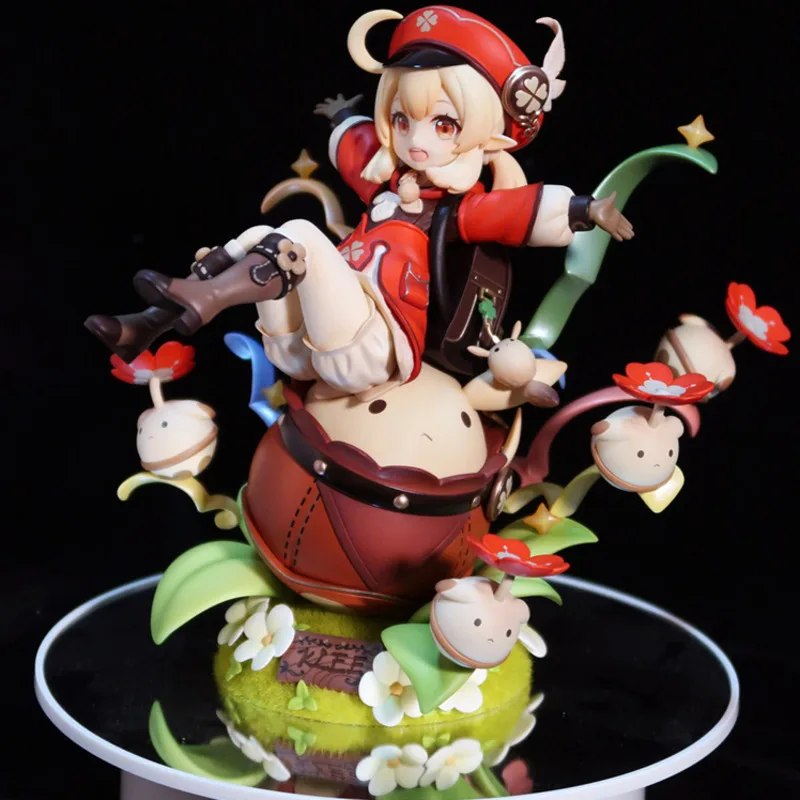 Genshin-figura de acci&oacute;n de Impact Klee Ver Girl, estatua de 17cm en PVC, modelo Magnificent y Spark, juguetes de colecci&oacute;n, mu&ntilde;ecos, regalos-0
