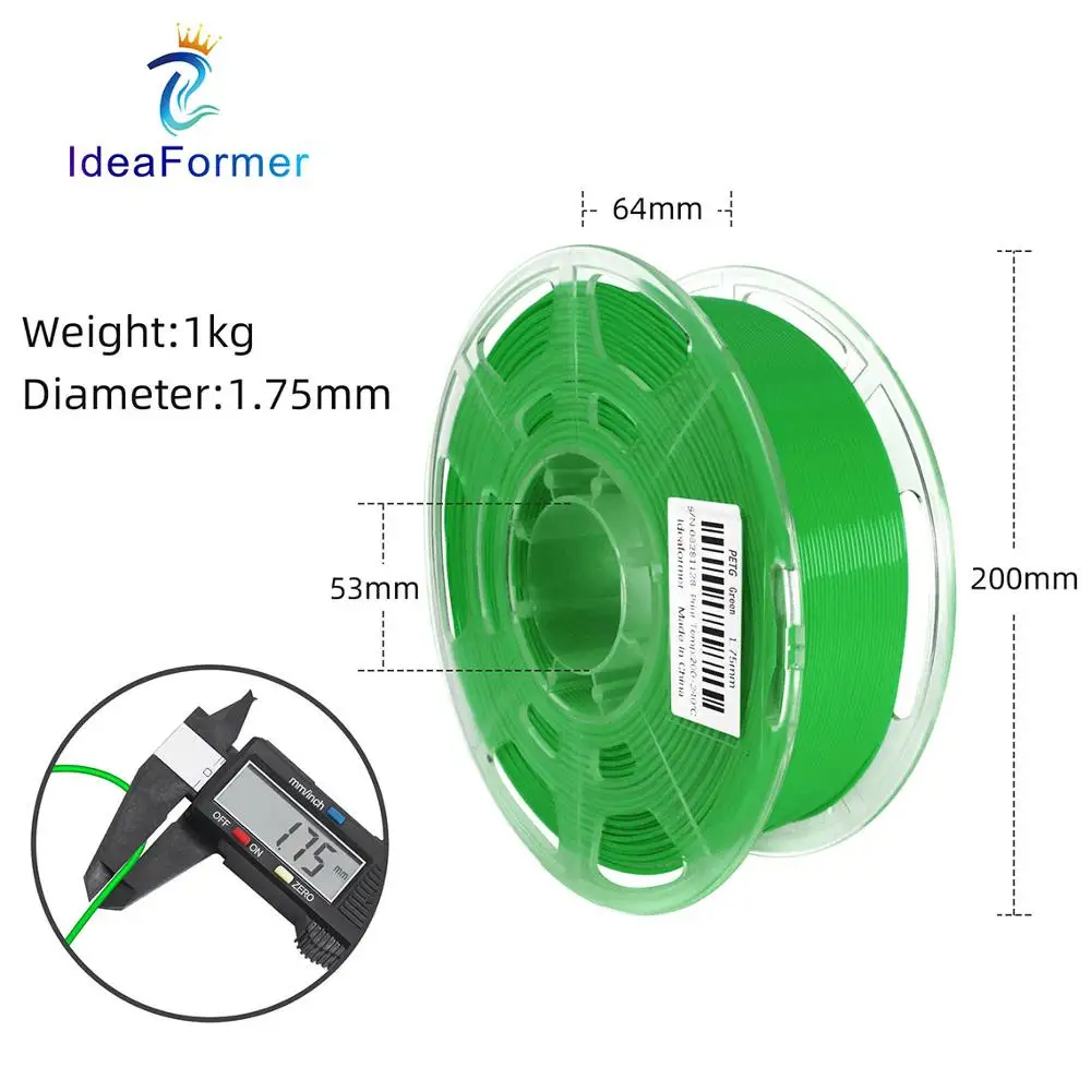Ideaformer ПЭТГ 1 75 мм кг многоцветный DIY 3D расходных материалов для печати быстрая
