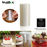 walfos 10m long transparent clear pet plastic fine cake edge wrapping cake tools baking cake for diy home kitchen accessories