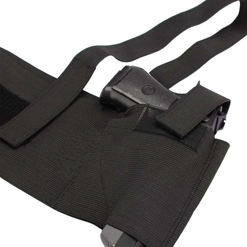

Tactical Abdominal Band Belly Pistol Holster Shoulder Armpit Handguns Pouches Belt Girdle For Glock 17 19 22 Series Universal
