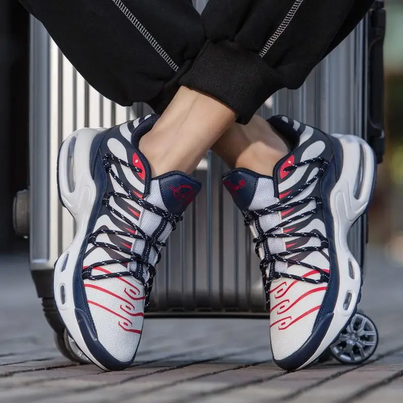 

High Quality Men's Running Shoes Air Cushion Cross-border Plus Size Sneakers Professional Outdoor Breathable Comfortable Shoes