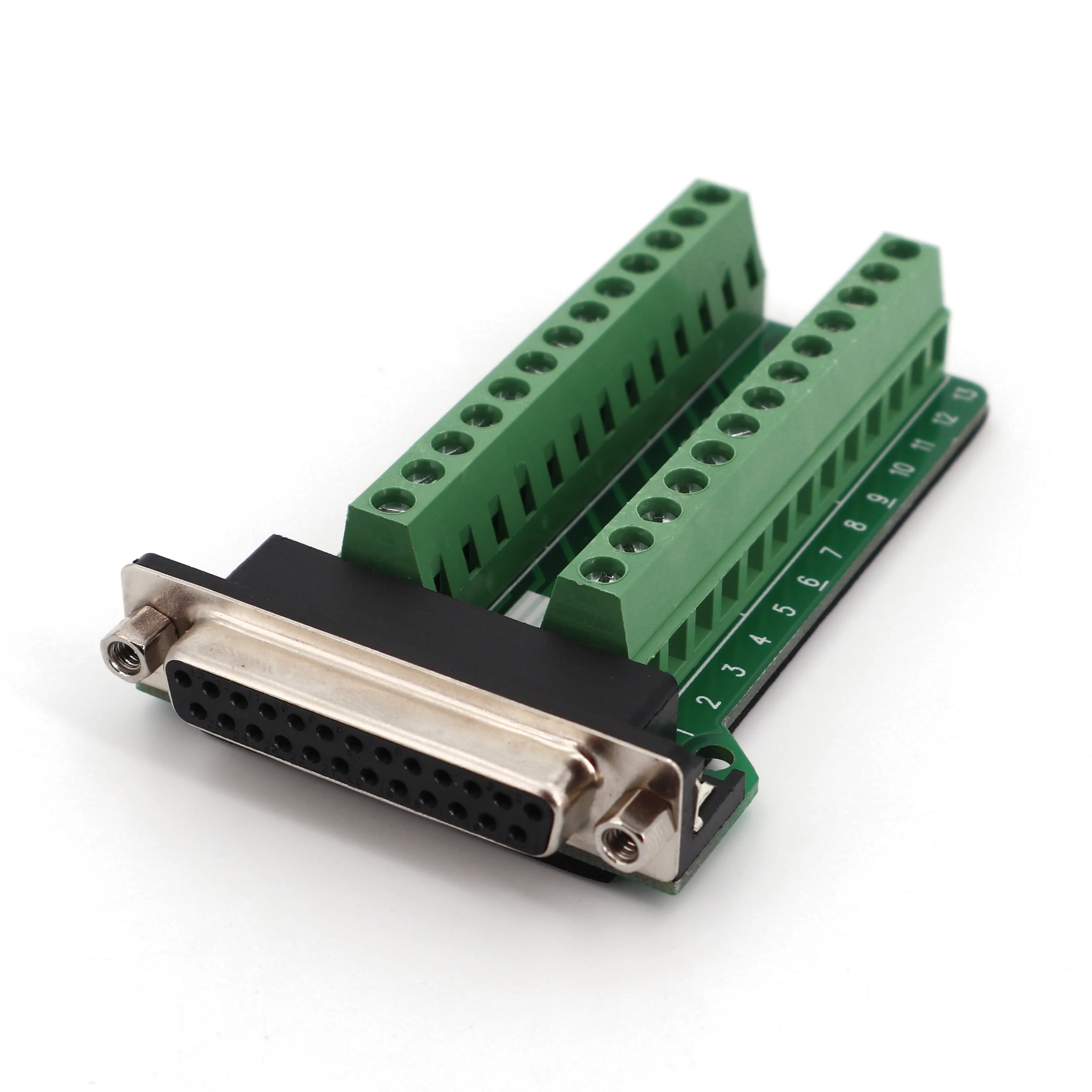 D SUB DB25 Женский 25Pin разъем Breakout PCB 2 ряда клеммы плата адаптер разъем|connector 2|connector