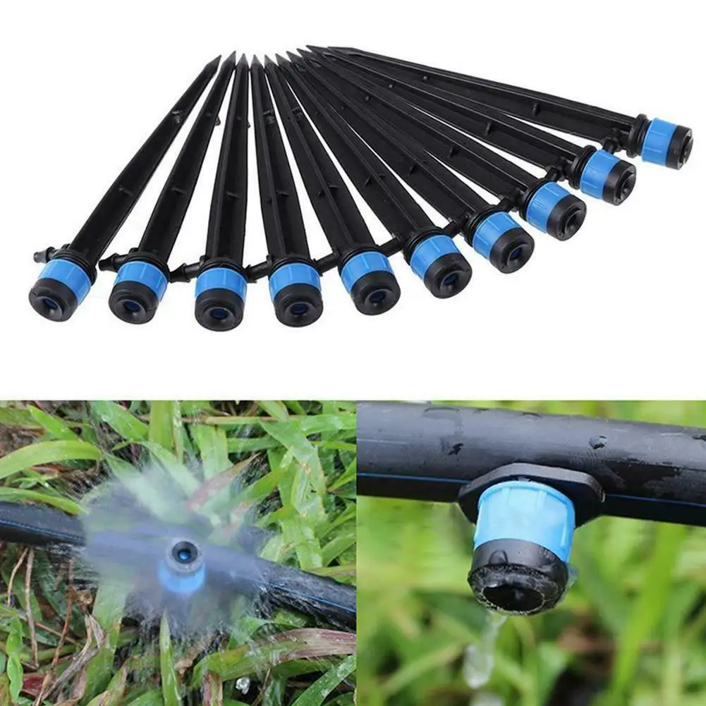 

100pcs drip Irrigation Adjustable Sprinkler Spray Garden Plants Watering Nozzle 360 degree Drippers maintenance equipment