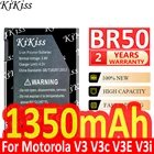 Мощная батарея 1350 мАч KiKiss BR50 для Motorola Razr V3 V3c V3E V3i V3m V3r V3t V3Z Pebl U6 Prolife 300 500 BR 50 BR-50