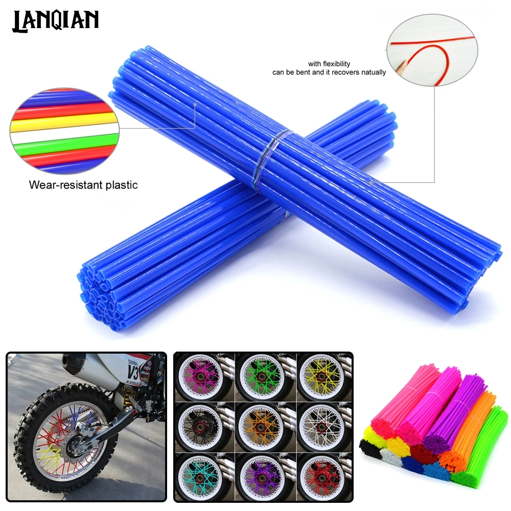 Универсальные 72 шт. мотоциклетные грязевые накладки для спиц колеса Yamaha YZ WR TTR XT DT