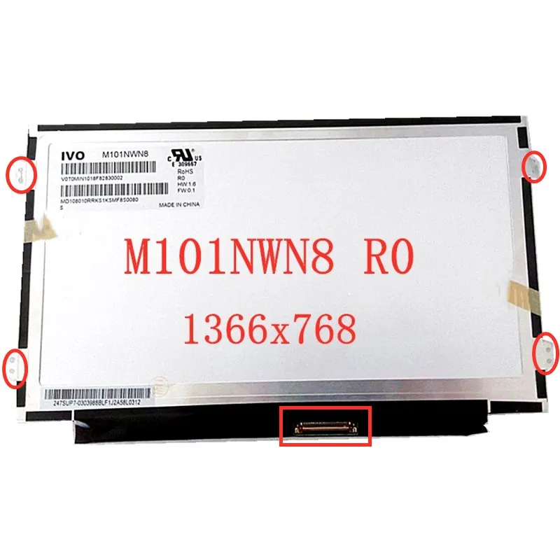 

10.1" M101NWN8 R0 Laptop B101XTN01 .1 LCD Screen N101BGE-L31 matrix HSD101PHW1 display panel 1366*768