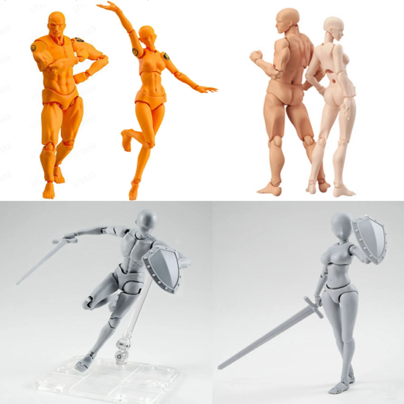 

Anime Figure Model Drawing Figures For Artists Action Figure Model Human Mannequin Man Woman Kits аниме фигурки Wholesales！