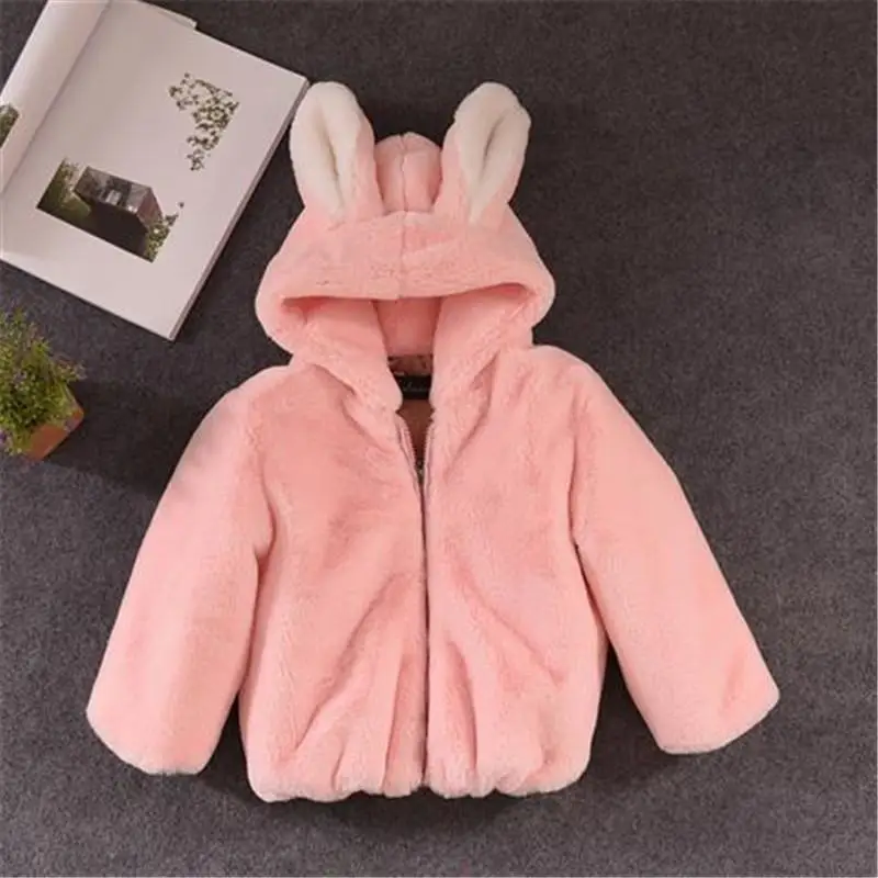 Новинка 2019 модное зимнее пальто из искусственного меха для девочек детская