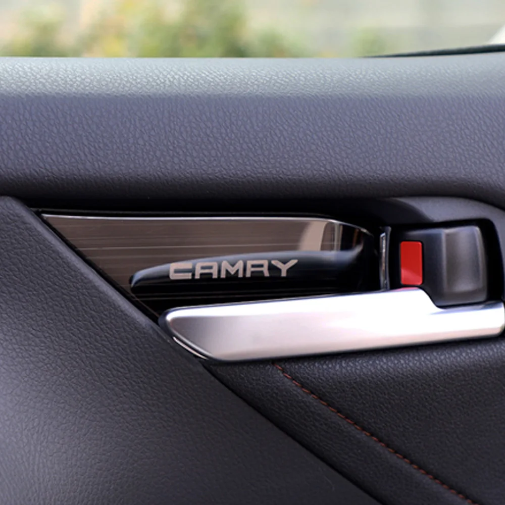 Автомобильная наклейка полоса из нержавеющей стали для Toyota Camry 2018 2019 аксессуары
