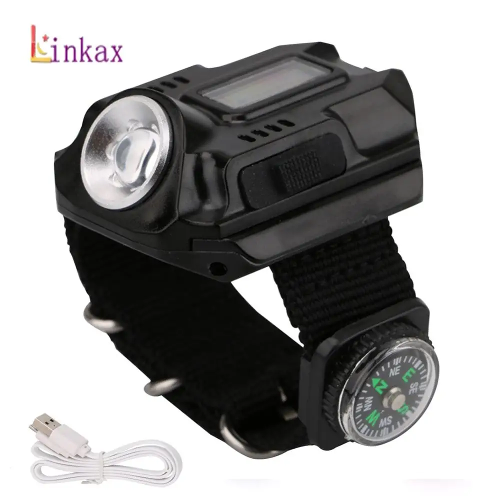 Портативный XPE Q5 R2 светодиодный наручный светильник фонарь USB зарядка модель на