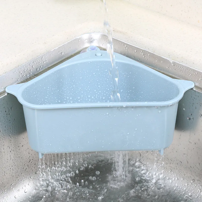 

Triangular Sink Strainer Drain Basket Place Vegetable Fruit Tool Kitchen Supplies Storage Rack Convenience