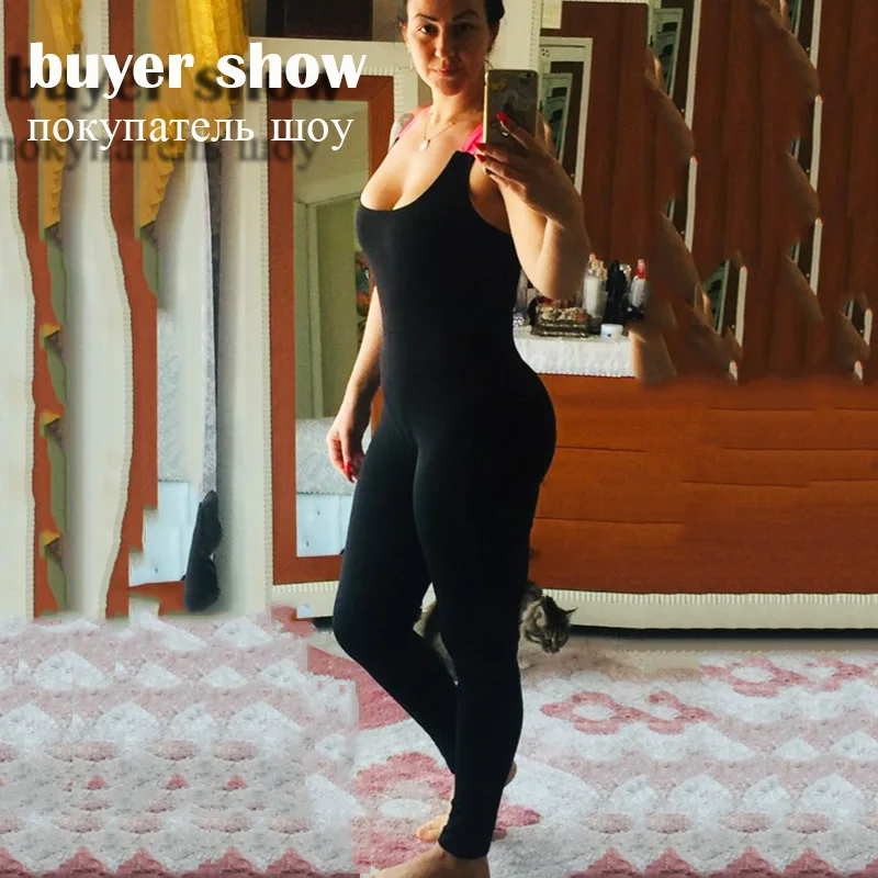 

2020 Women Bodysuit Sleeveless One-Piece Sport suit Backless Bodycon Rompers Jumpsuit Sexy Yoga clothes gym set women