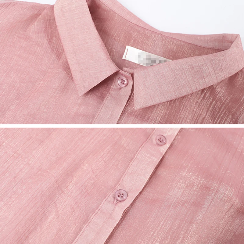 

Summer Chiffon Blouse Sunscreen shirt women's Sun Protection clothing Long Blouse Beach female Fashion Sun protection Tops
