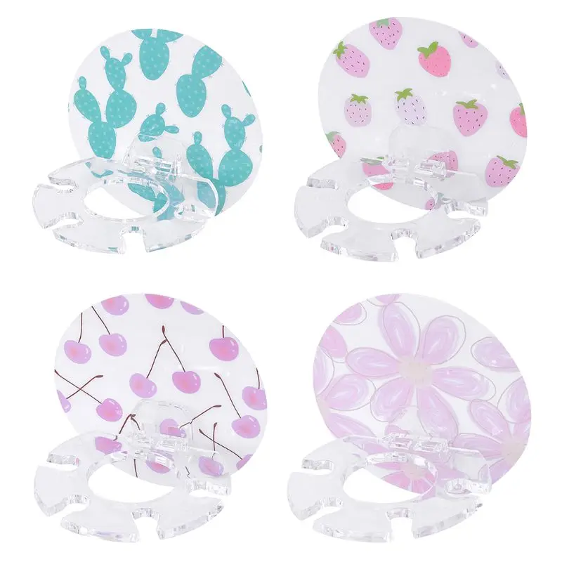 Пластиковая круглая стойка для зубных щеток без перфорации держатель зубной