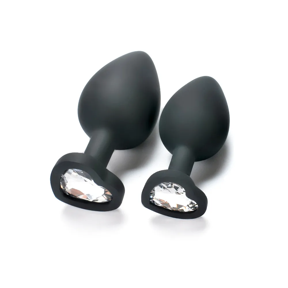 Anal Plug Sex Toys 100% Silicone Butt Tail Crystal Jewelry Trainer For Women/Man 2 Different Size Of SHAKI Adults Shop | Красота и