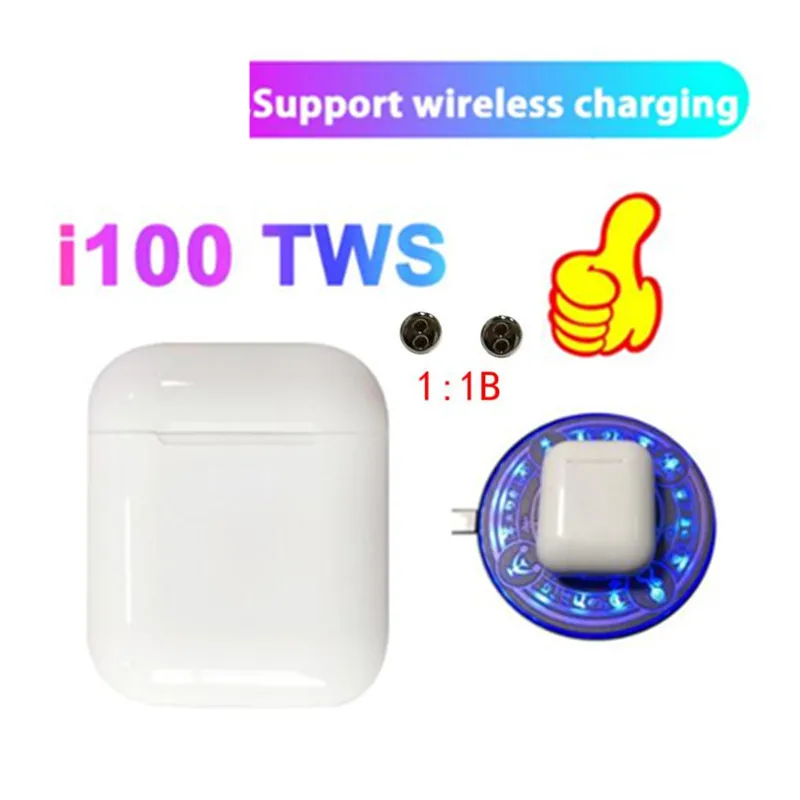 I100 tws наушники bluetooth 5 0 Беспроводная зарядная гарнитура сенсорное управление pk w1