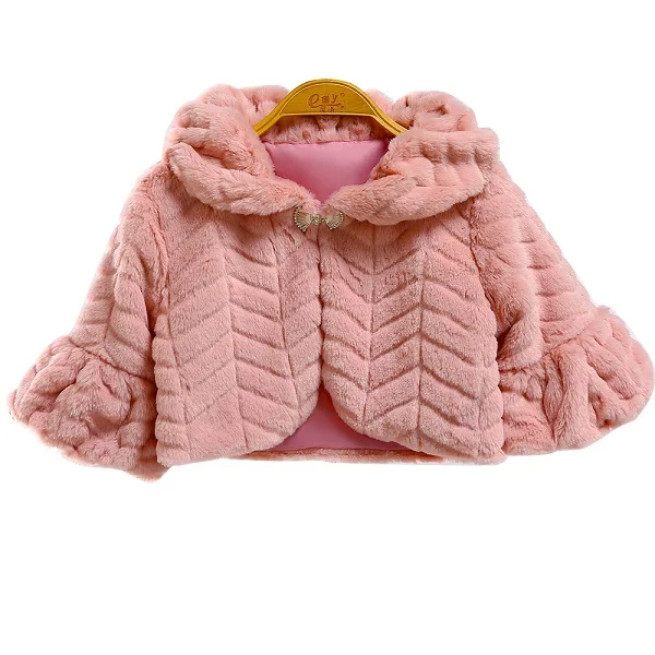 Chaquetas de invierno de piel sintética para niñas с Минни Маус abrigos de bebé ropa де abrigo para niños capa de abrigoniñas ropa де abrigo