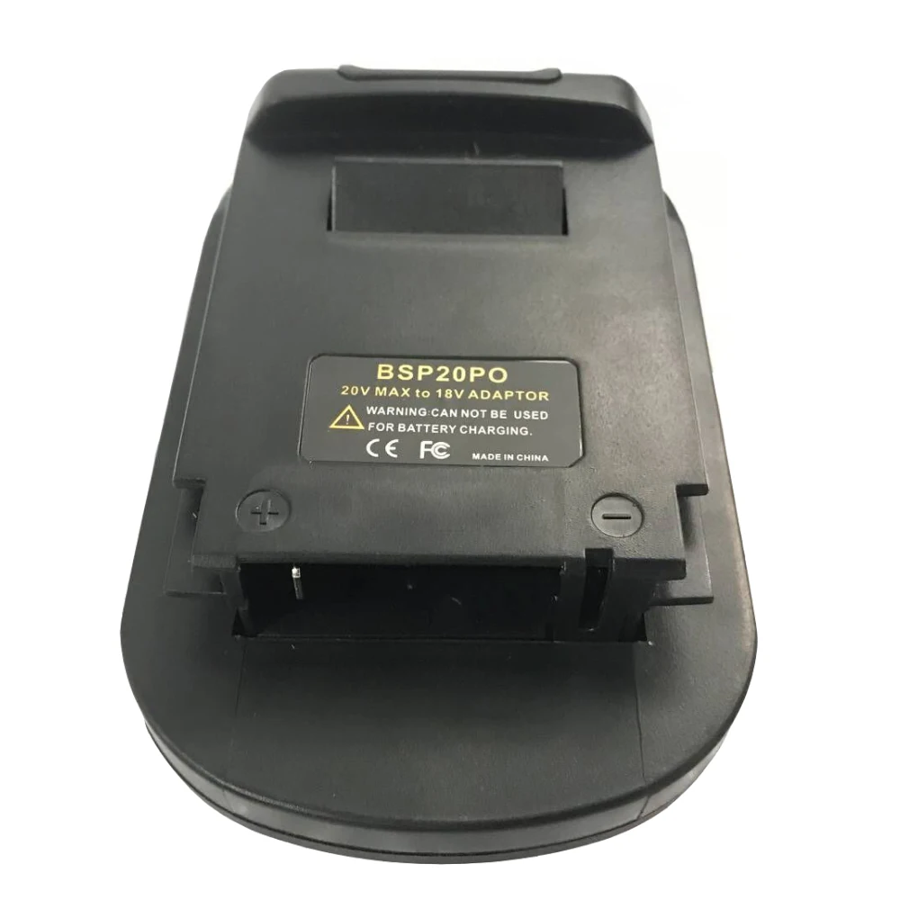 BSP20PO For Black&ampDecker Stanley 20V Lithium Battery for Porter Cable 18V Power Tool PC18B PC18BLX PCC680L Adapter |