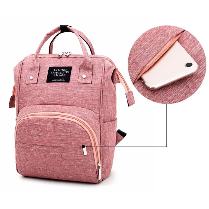 Вместительная сумка из ткани Оксфорд для подгузников и простой дорожный ранец