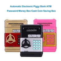 2021automatic piggy bank electronic atm password money box cash coin saving box auto scroll paper banknote gift for kid dropship