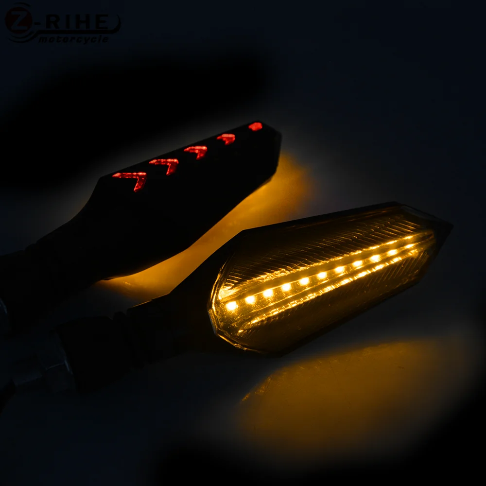 Передний/задний светодиодный сигнальный светильник для мотоцикла индикаторная