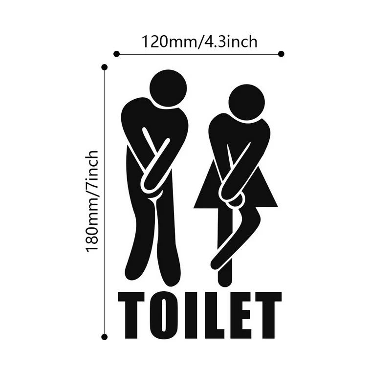 Наклейки на стену из ПВХ для женщин и джентльменов украшение туалетной двери