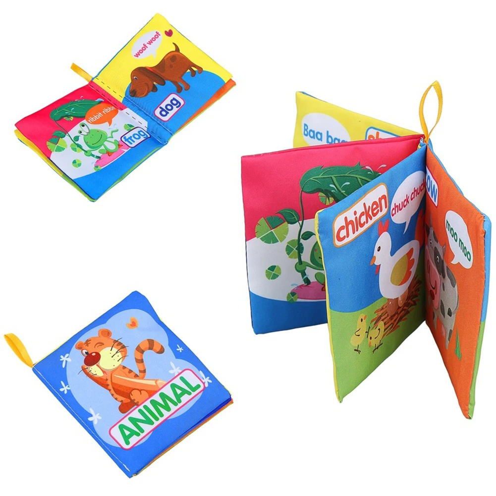 

Infant Baby Intelligence Development Early Cognize Cloth Book Educational Toy