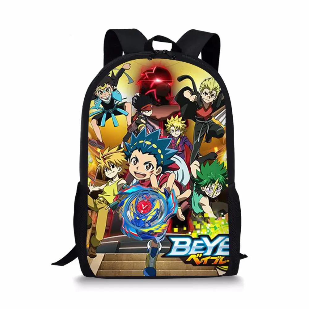 Beyblade Burst Game Printing Teenager Backpacks 3D Anime Pattern Student School Rucksack Teenager Backpacks Softback