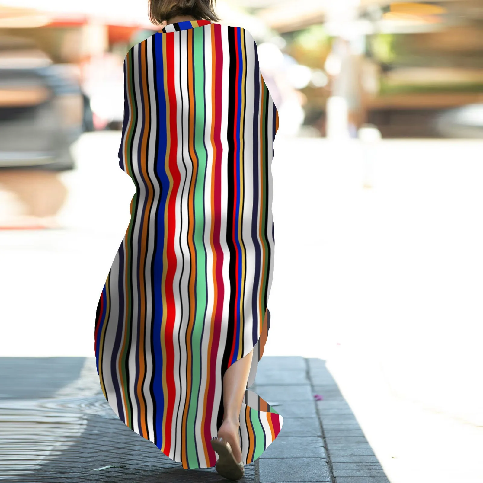 Женская обувь в винтажном стиле Цвет полосатые хлопковые пижамы с длинными