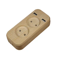 smart usb extension socket for phone charge free shipping double usb port 5v 2a usb wall outlet wood tree color kfw 01 10