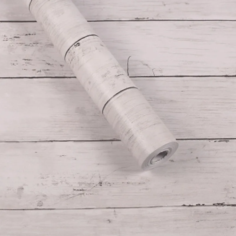 European style wood grain self-adhesive wallpaper Striped bedroom Wall Paper Bedroom Living Room Home Decor | Обустройство дома