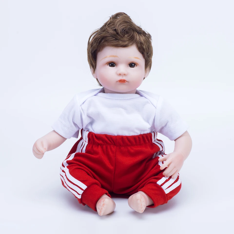 18 дюймовая Кукла reborn baby силиконовые муньекас Спорт футбол футбольные игрушки для
