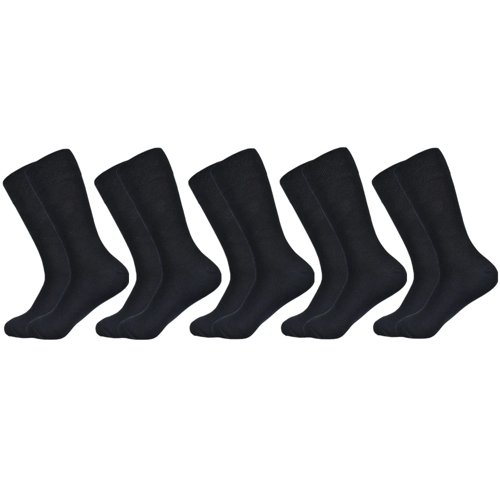 5 pairs socks-A3 Мужские носки, новинка, одноцветные хлопковые носки, черные, синие, красные, фиолетовые, желтые, зеленые носки, цветные, Полноразмерные, Классические мужские носки - Цвет: 5 pairs socks-A3