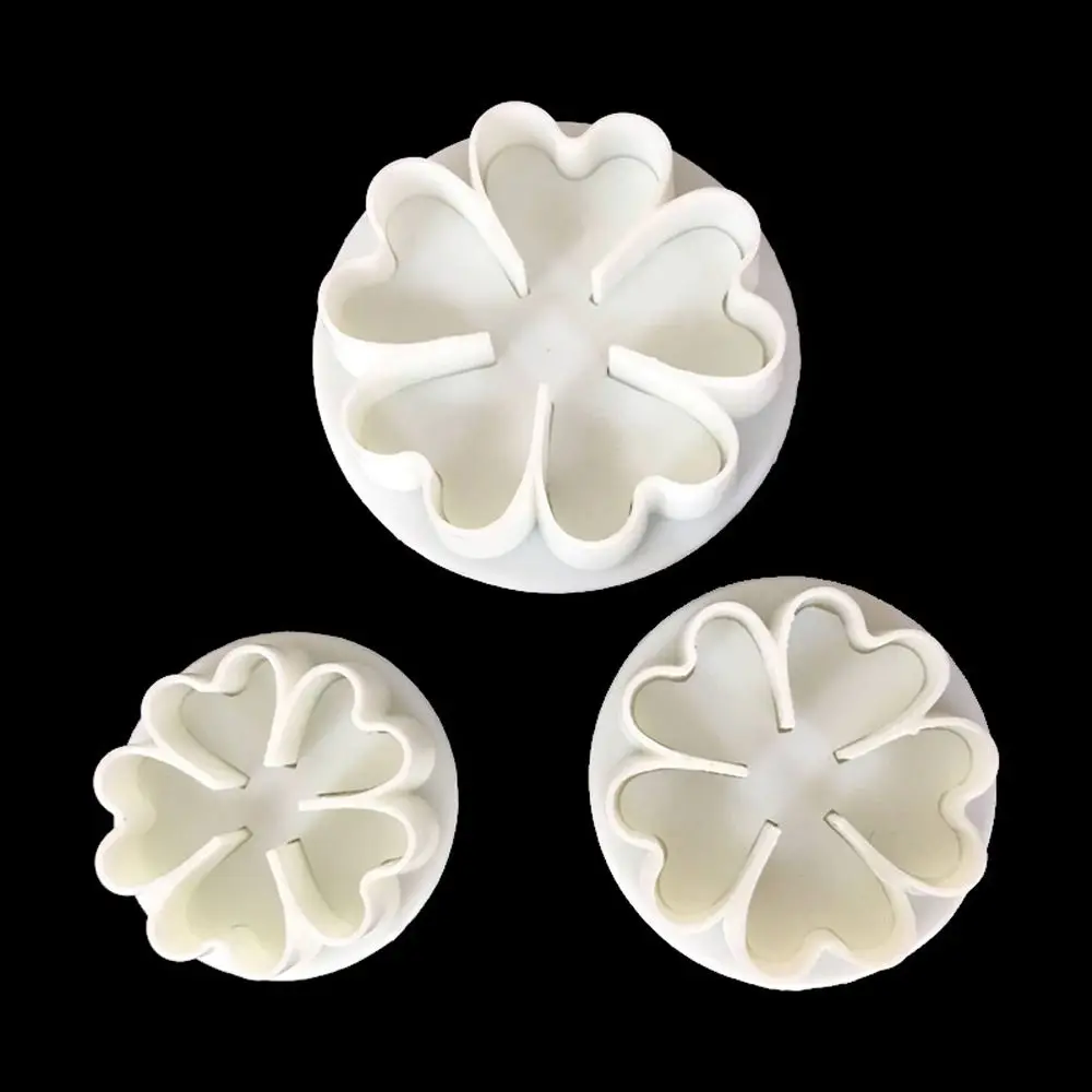 3 шт./компл. пластиковый резак для печенья в виде цветка сливы форма сахарной