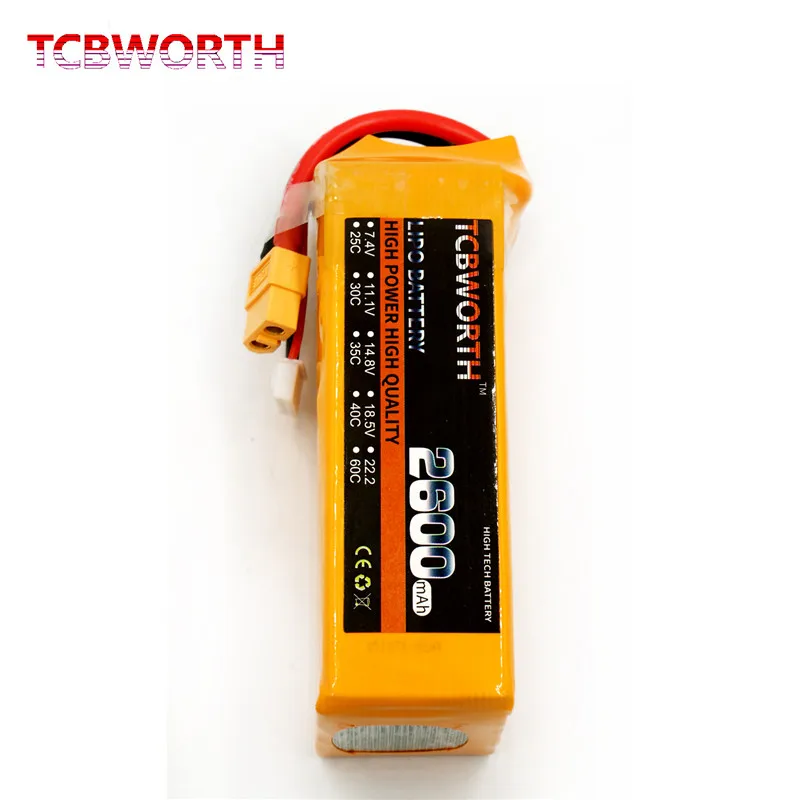 Батарея TCBWORTH RC Lipo 22 2 v 2600mAh 35C 6s для радиоуправляемый самолет Квадрокоптер