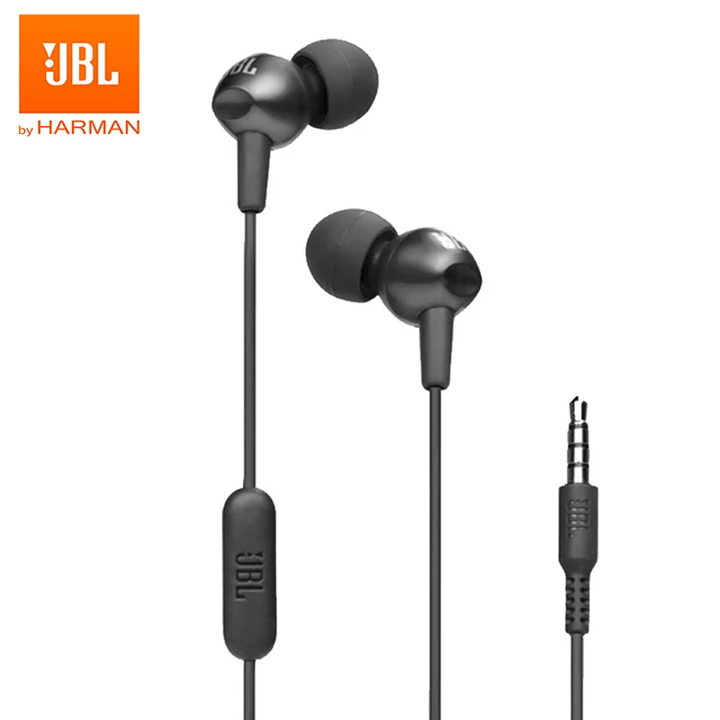 Оригинальные проводные наушники JBL C200si с разъемом 3 5 мм Спортивная Музыкальная