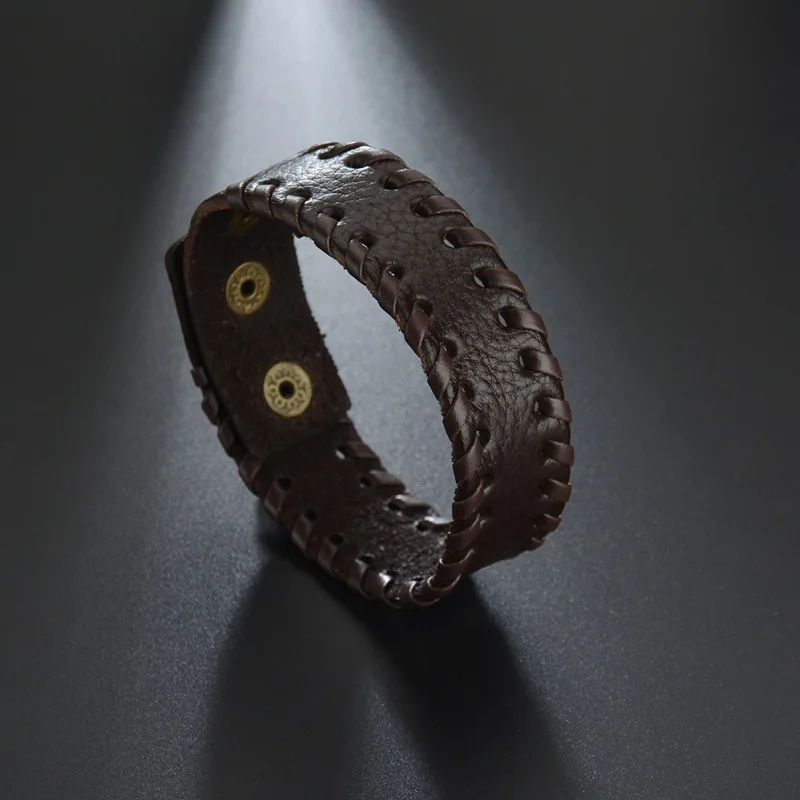 Новинка 2021 модные браслеты в Европе и коже плетеный браслет с буровой пряжкой