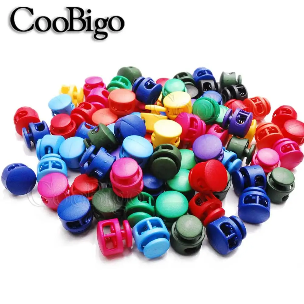 Mixed Colors Sent 20 шт. 16,5 мм* 16,5 мм многоцветные зажимы для шнура Паракорда с 2 отверстиями фиксаторы для шнурков аксессуары для шнурков - Цвет: Mixed Colors Sent