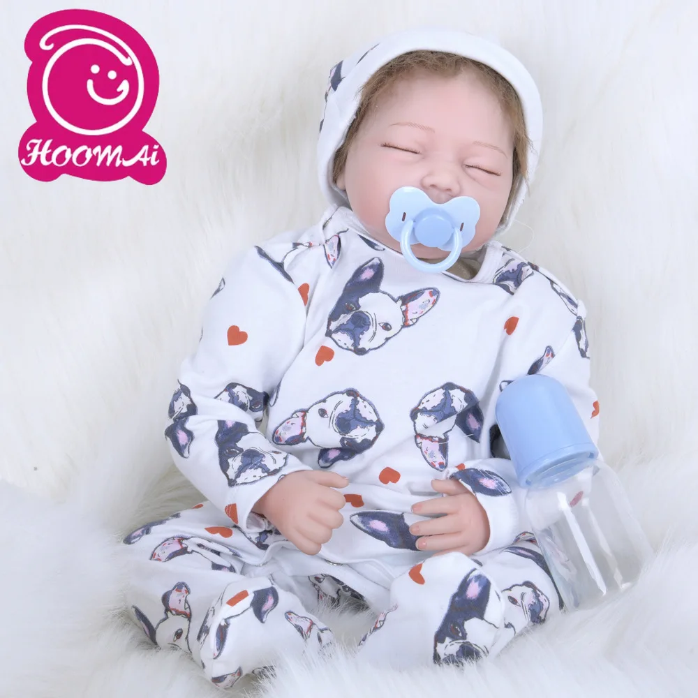 Кукла реборн силиконовая модная одежда для девочек тело 22 дюйма 55 см