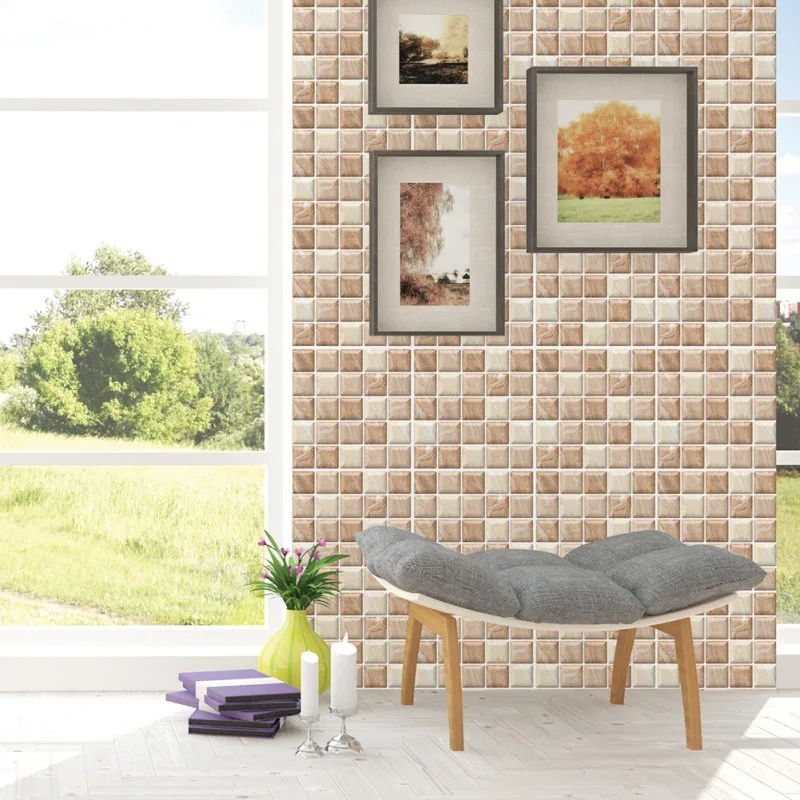 Лидер продаж 3D Наклейка на стену с имитацией кирпича водостойкая настенная