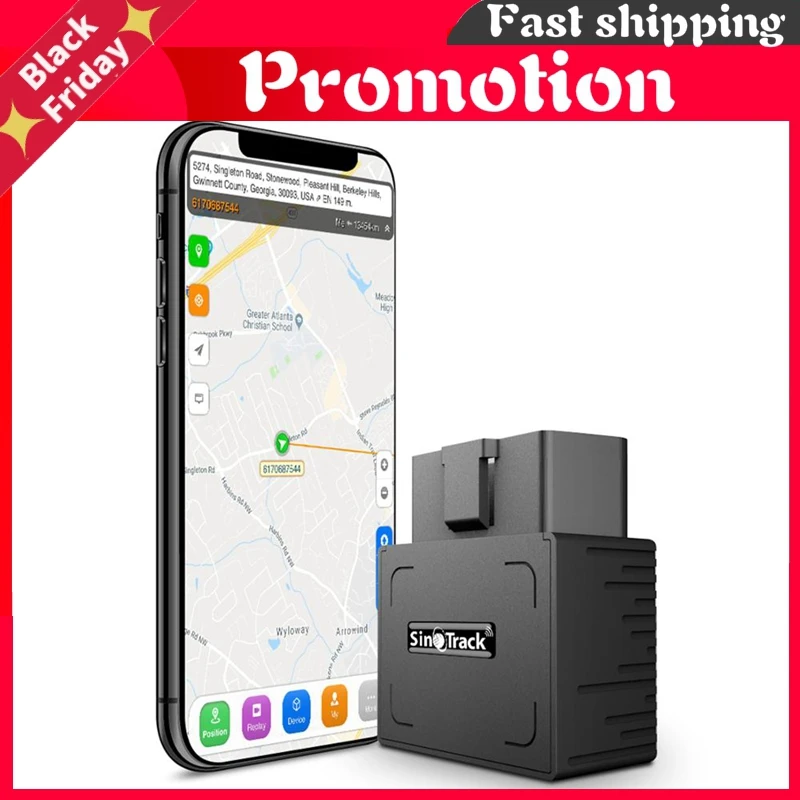 Мини Plug & Play OBD GPS трекер автомобиля GSM OBDII устройства слежения OBD2 16 контактный