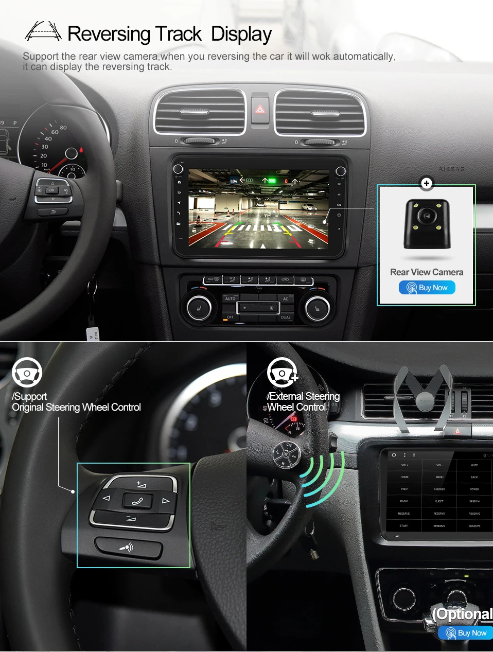 Uniway " 2 din android 8,1 автомобильный dvd для vw passat b6 b7 golf 5 6 tiguan polo octavia rapid fabia мультимедийный навигационный плеер