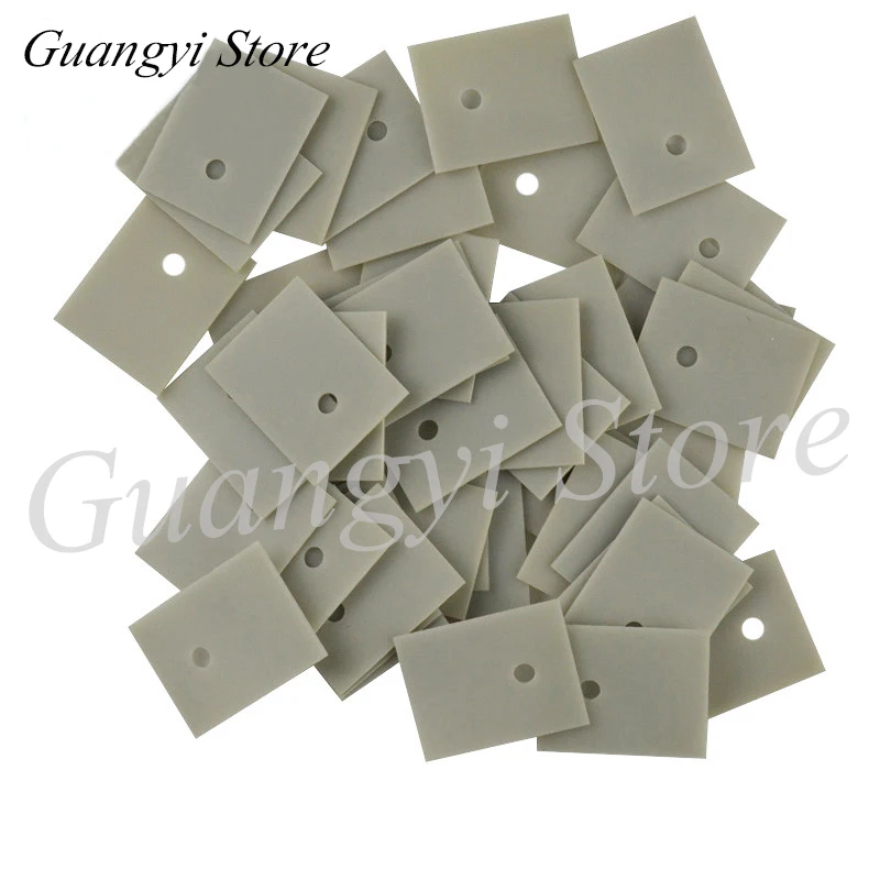 

10pcs aluminium nitride ceramic substrate thermal conductive insulating ceramic TO-220/247/264/3P/3 aluminium nitride