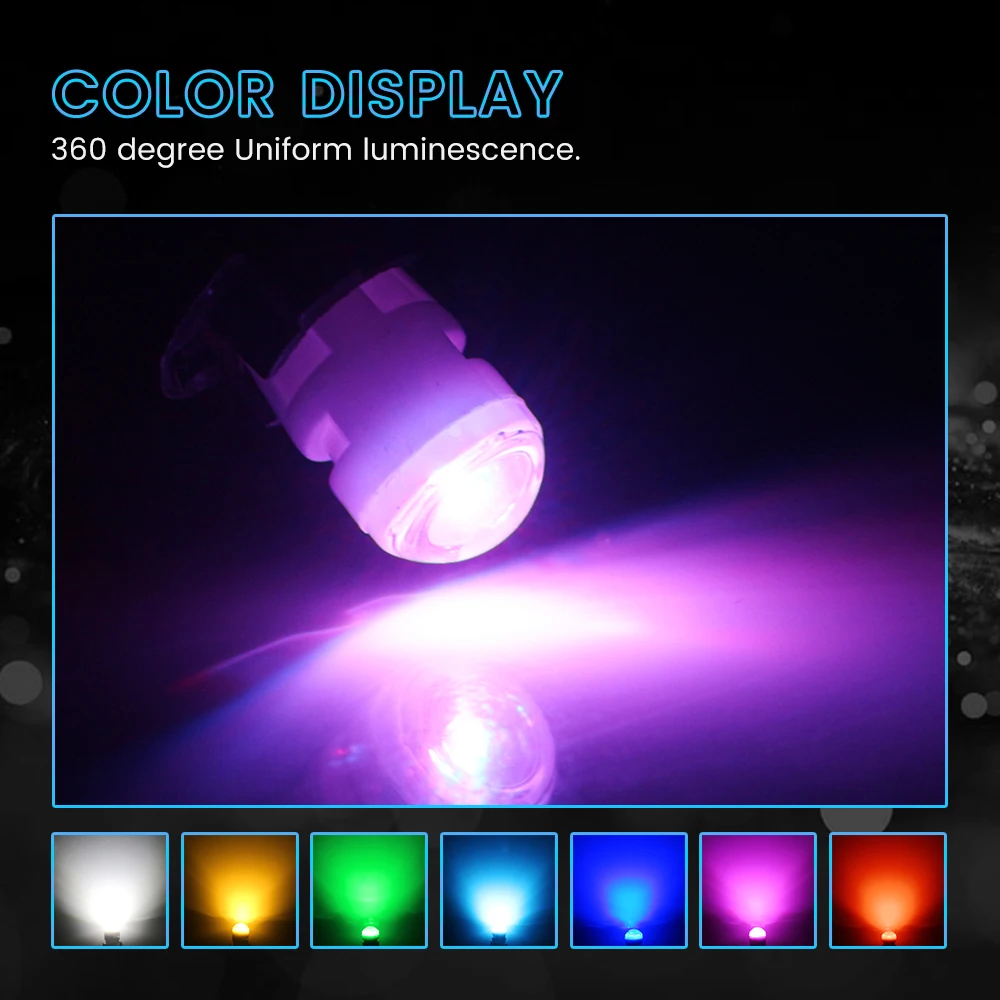 Оптовая! 100X автомобильная замена авто лампа T10 W5W керамика 2835 светодиодные