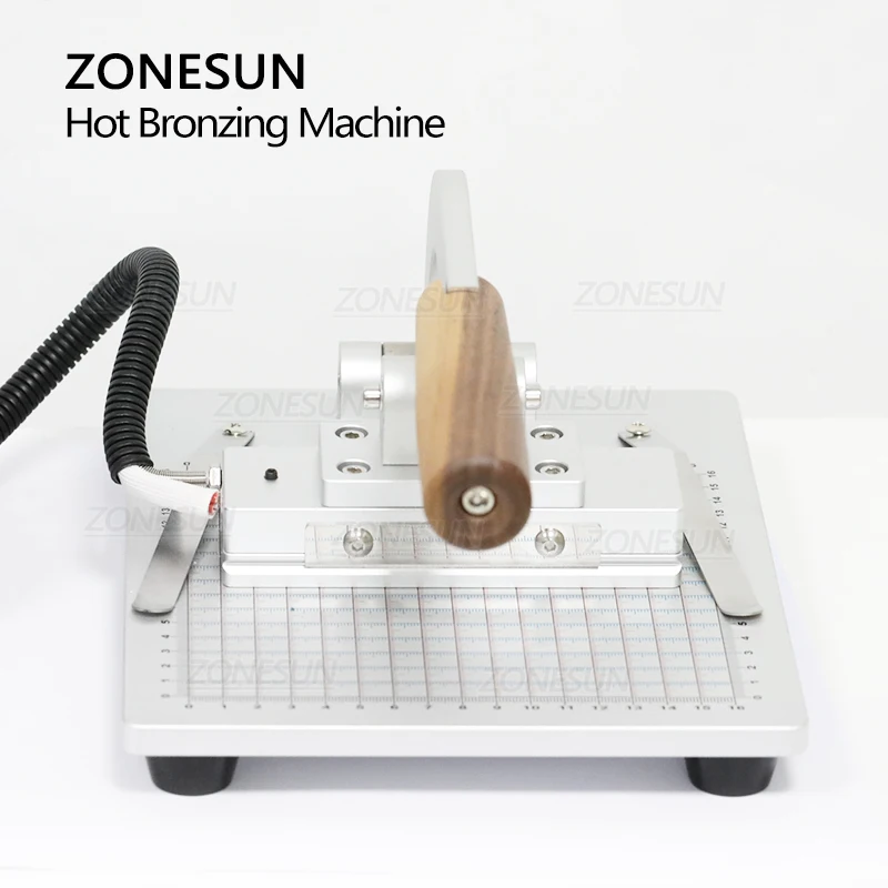 ZONESUN WT 90ZM ручная машина для горячего тиснения бумаги пластика пользовательского